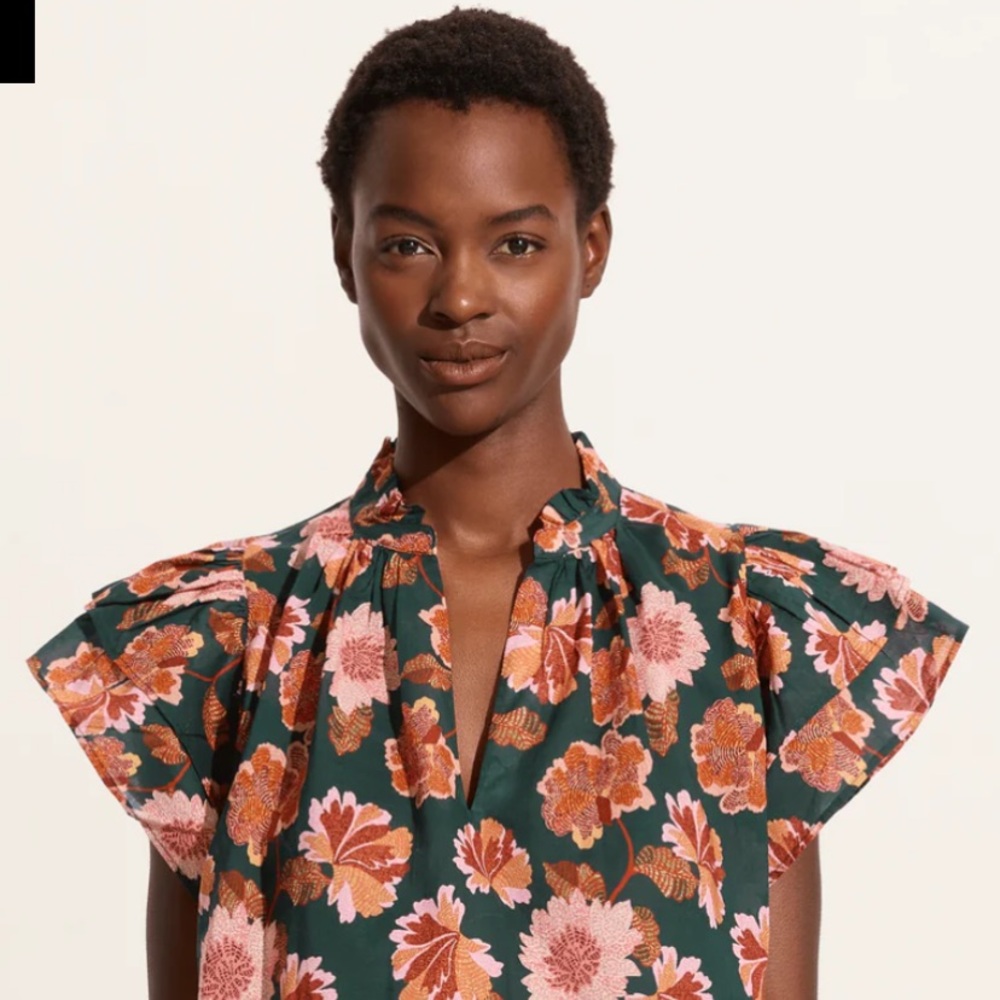 NWT Birds of Paradise by Trovata clover blouse size small